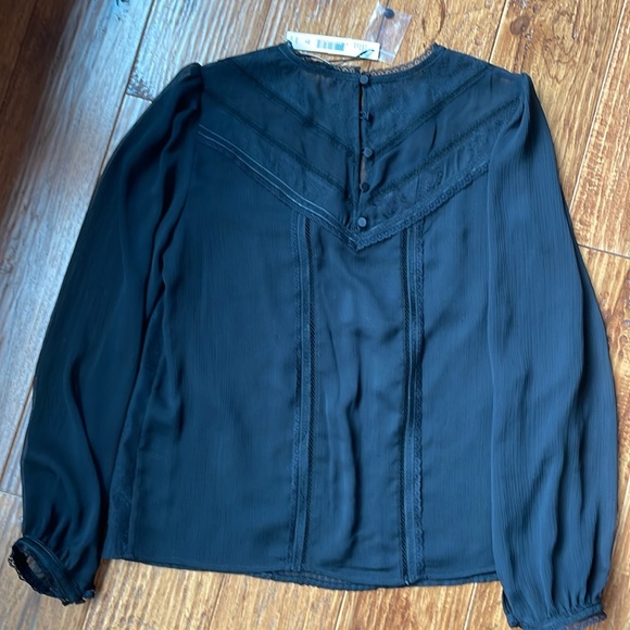 Alice and Olivia sheer black blouse - Picture 5 of 5